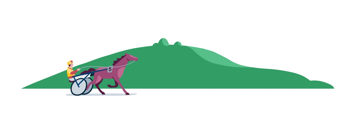 Illustrasjon travsport