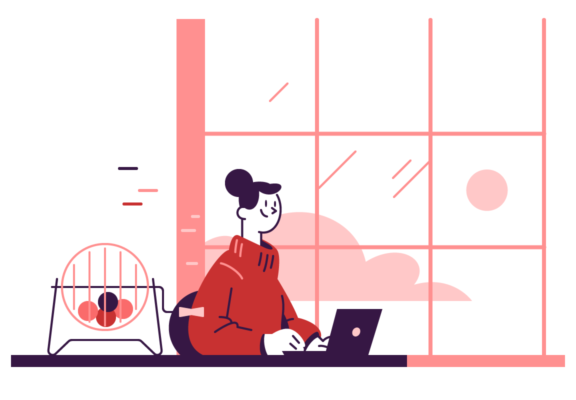 Illustrasjon pengespill